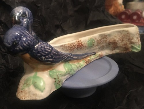 Budgies posy vase shorter - budgies, &