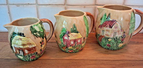Vintage shorter son jug set - shorter, &